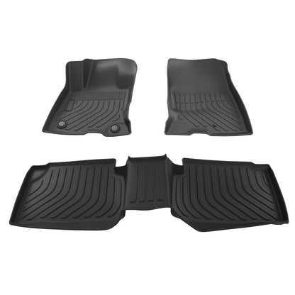 Black TPE Rubber Floor Mats for Ford Escape Hybrid (2020–2025)