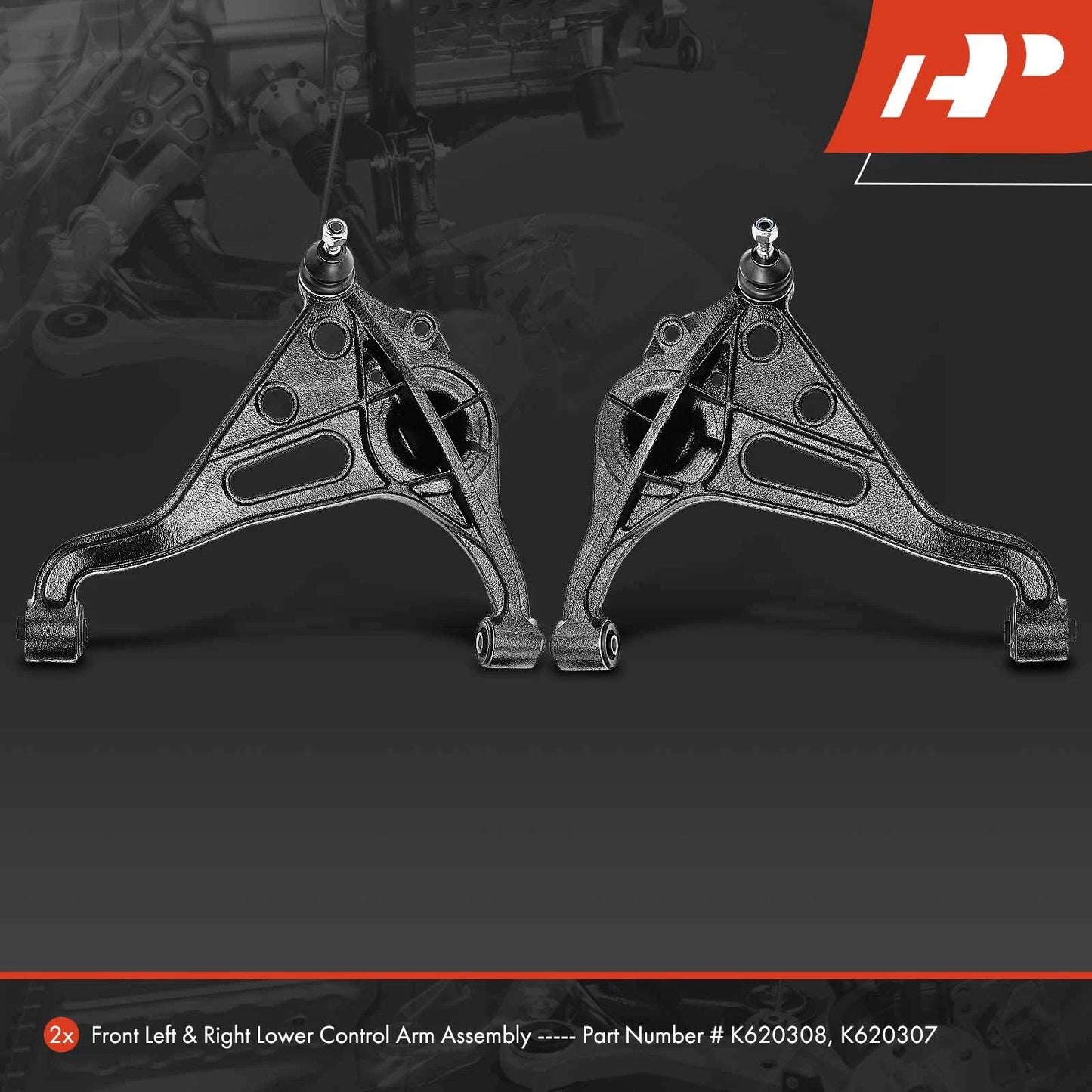2X Front Lower Control Arm & Ball Joint for Chevy Tracker (1999–2004)