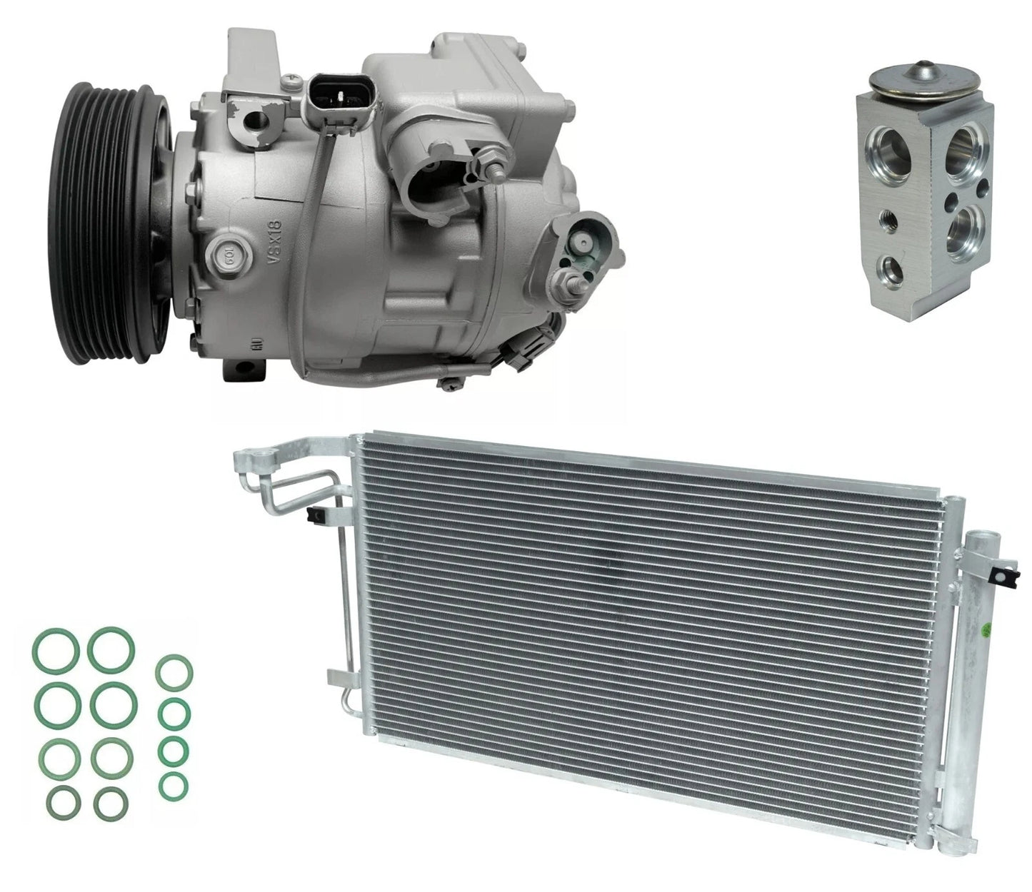 AC Compressor Kit With Condenser for Hyundai Genesis 4.6L (2012–2016)