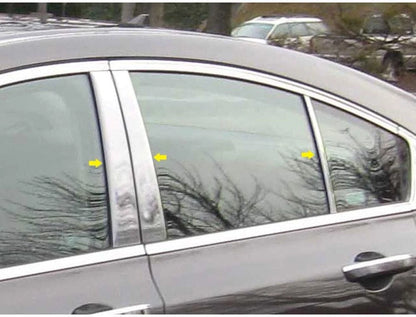 6pc. Luxury FX Chrome Pillar Post Trim for 2009-2014 Acura TL