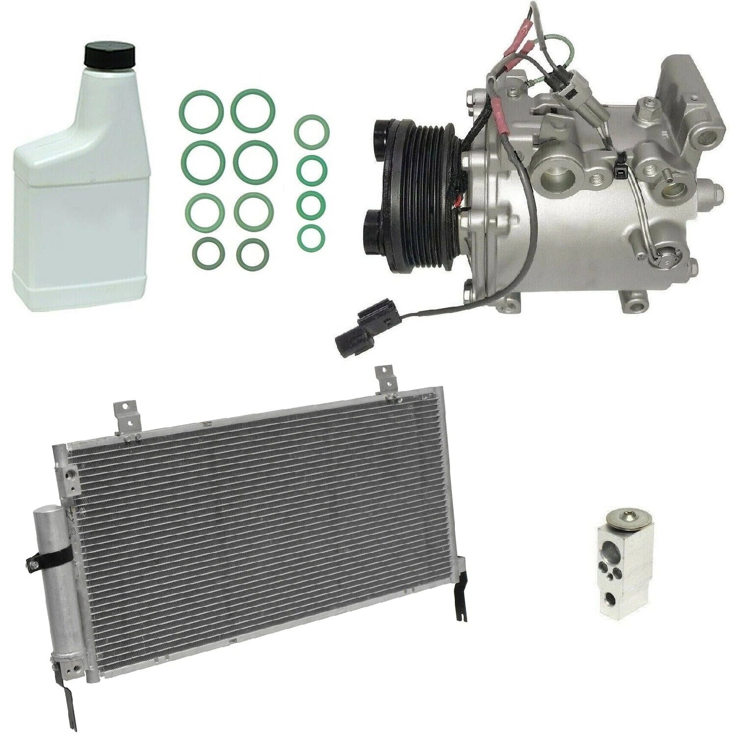 AC Compressor Kit With Condenser Replacement for Toyota Highlander (2007–2013)