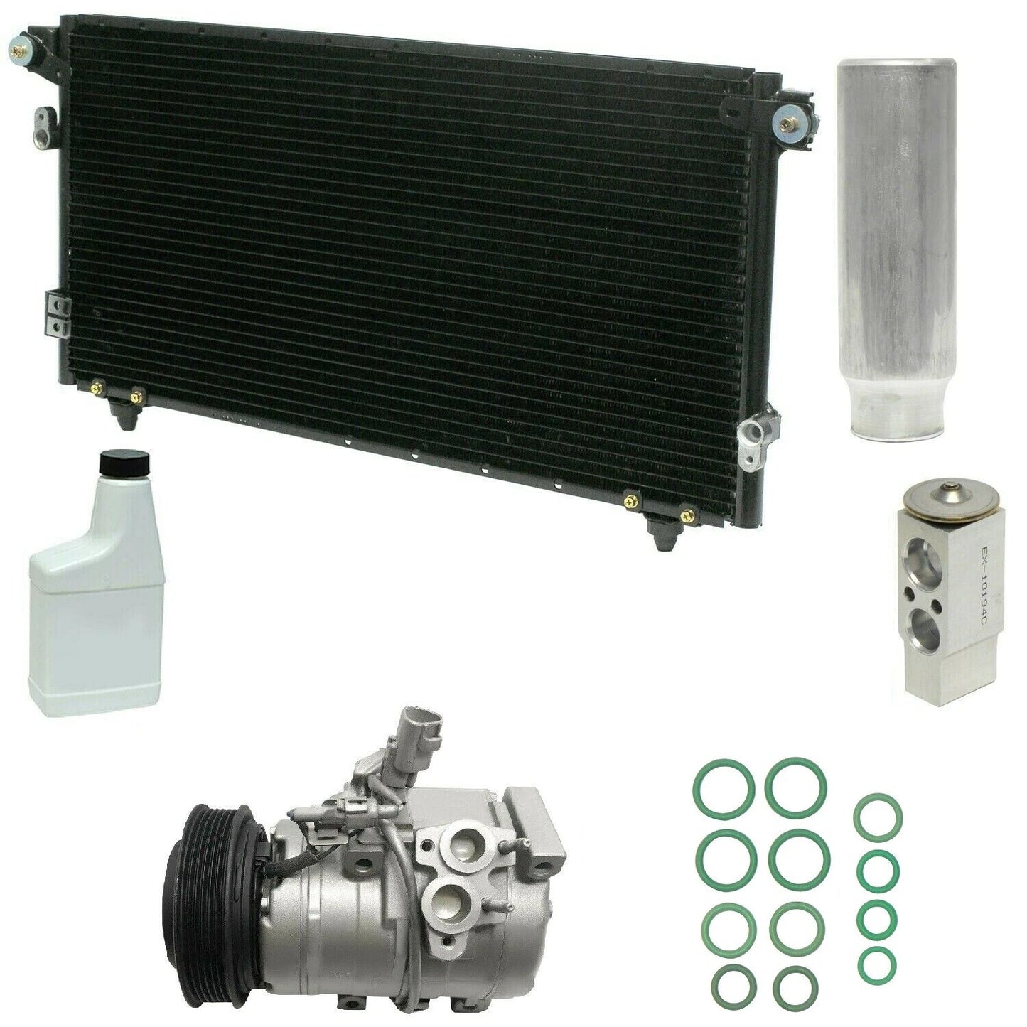 AC Compressor Kit with Condenser Replacement for Ford Ranger (2011–2018)