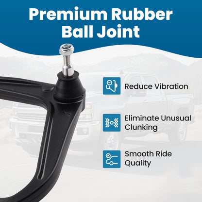 Front Upper Control Arms Ball Joints for 2011–2019 Chevy Silverado 2500/3500