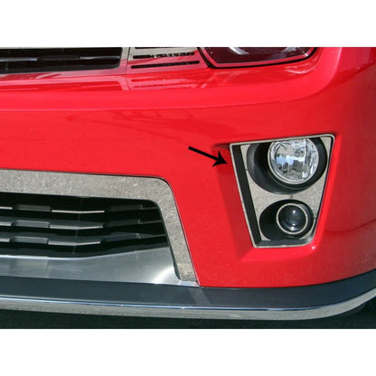 8pc Polished Stainless Steel Fog Light Trim Kit for 2012–2013 Chevy Camaro ZL1