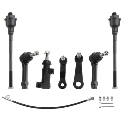 Front Inner Outer Tie Rod Pitman Idler Arms for GMC Sierra Yukon XL (2000–2006)