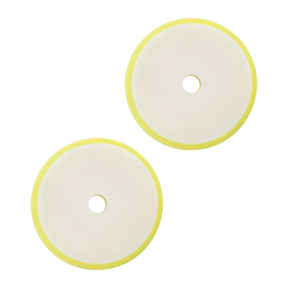 2x 6" Yellow Foam Car Buffing Sponge Pads for 5" Backing Plate (2024–2024)