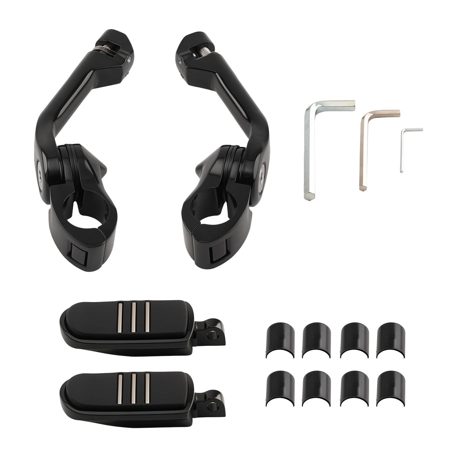 Folding Motorcycle Foot Pegs for Kawasaki Yamaha BMW (2015–2024)