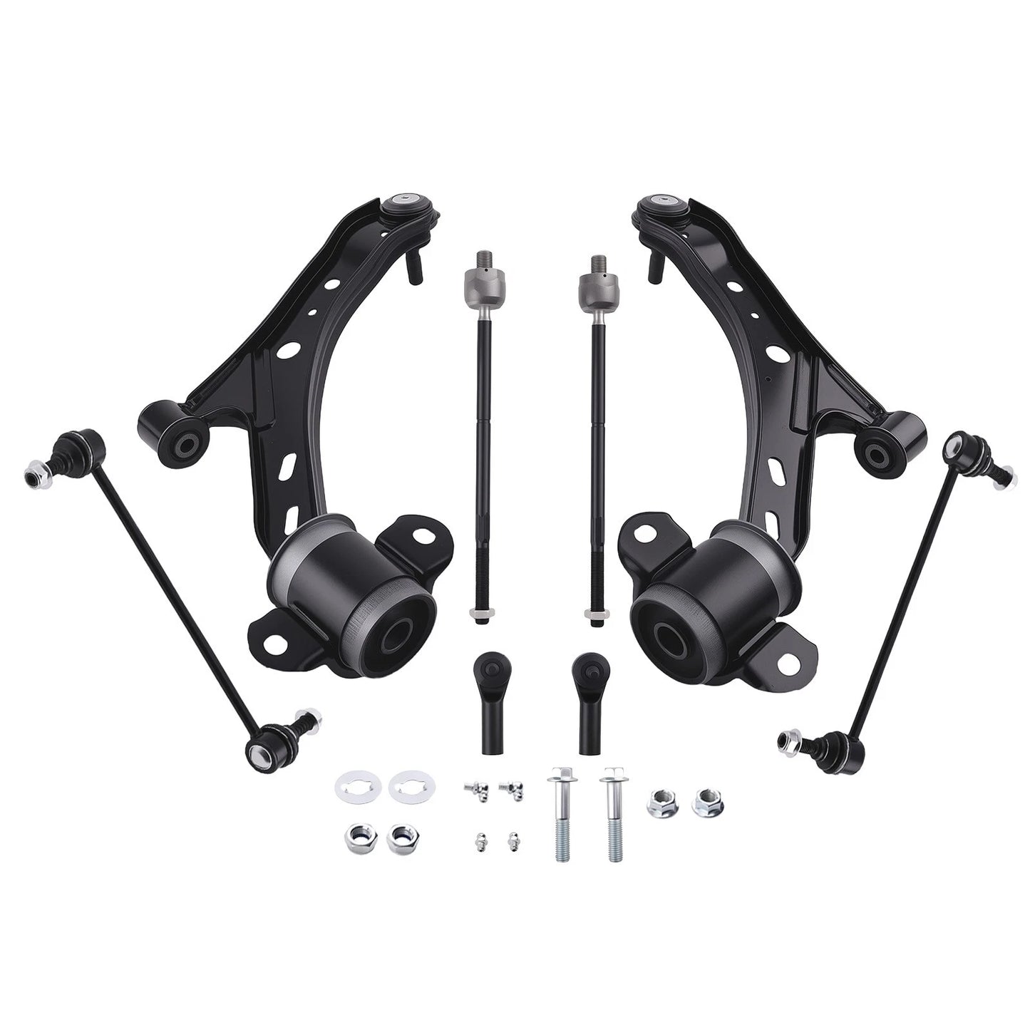 8pc Suspension Front Lower Control Arms & Tie Rods Kit for Ford Mustang (2005–2006)