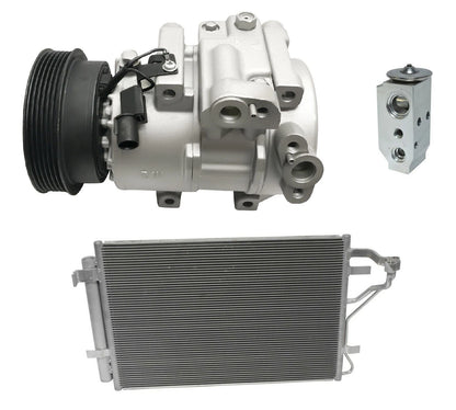 A C Compressor Kit With Condenser for Kia Forte 2.0L (2011–2013)