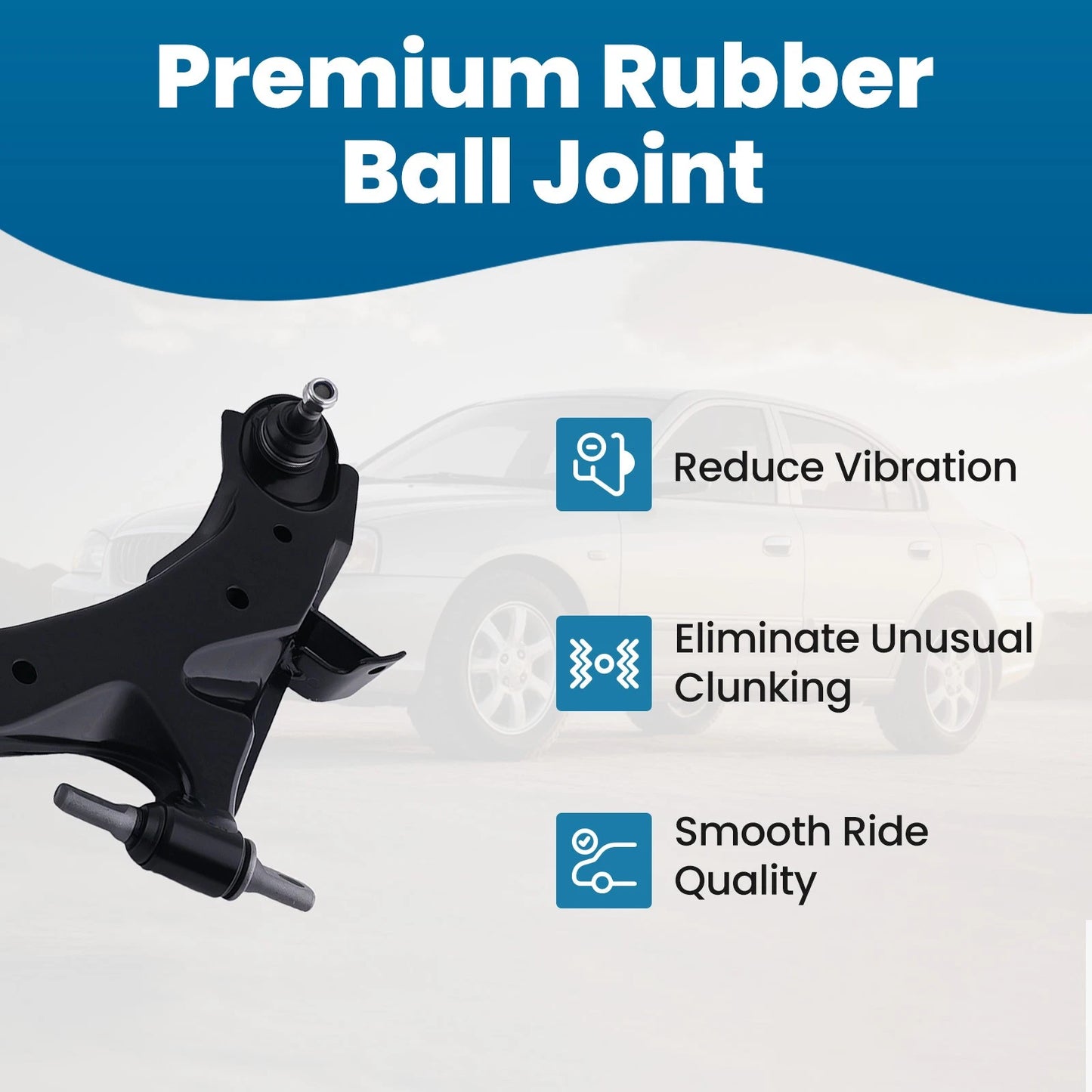 Front Lower Control Arm Ball Joint Set for Hyundai Elantra (2001–2006)