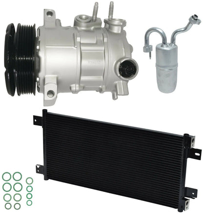 AC Compressor Kit with Condenser Replacement for Chrysler 200 2.4L (2011–2014)