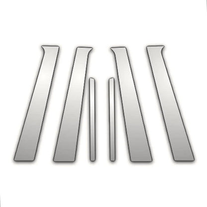 6Pc Chrome Pillar Post Covers for Jeep Compass (2007–2016)