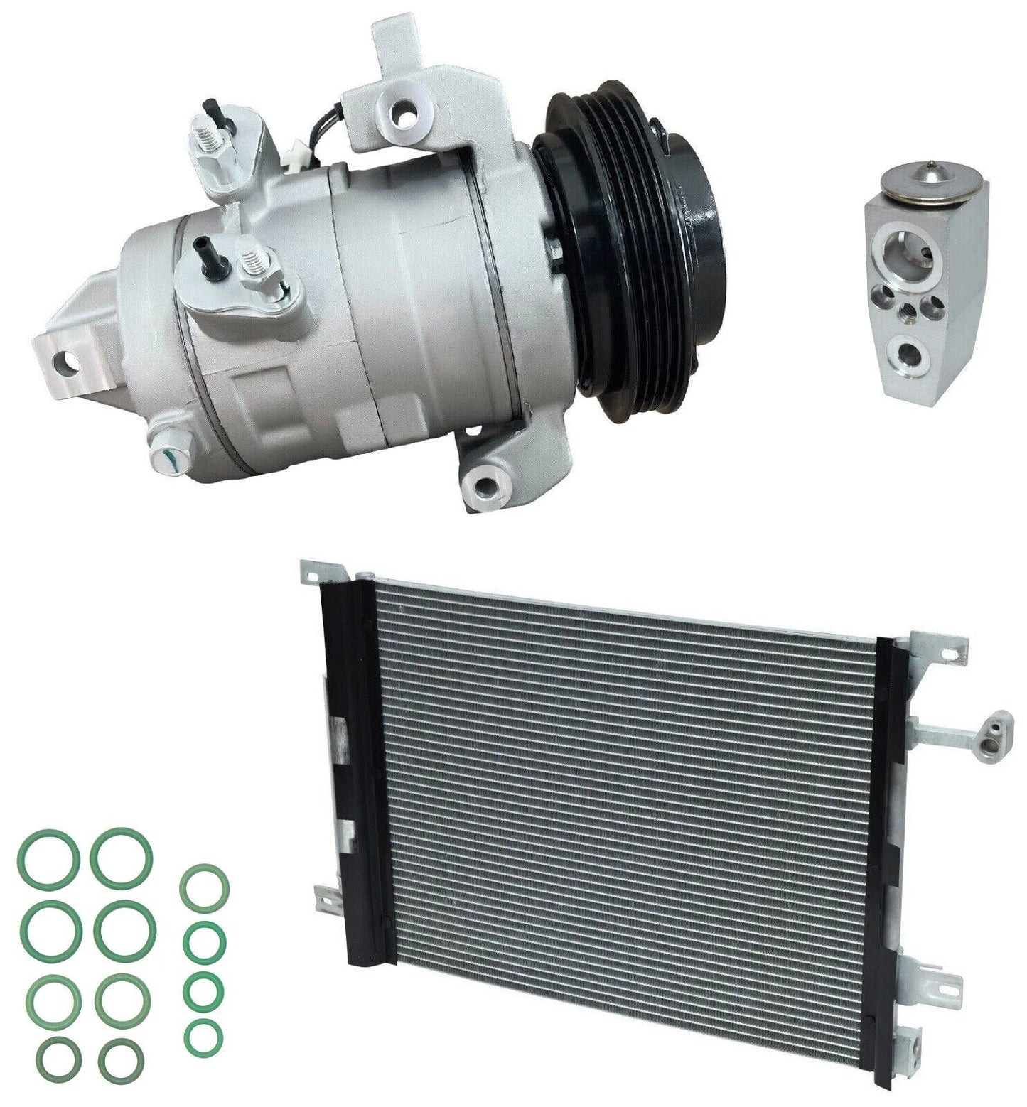 AC Compressor Kit With Condenser for Ford Mustang 3.7L (2011–2014)