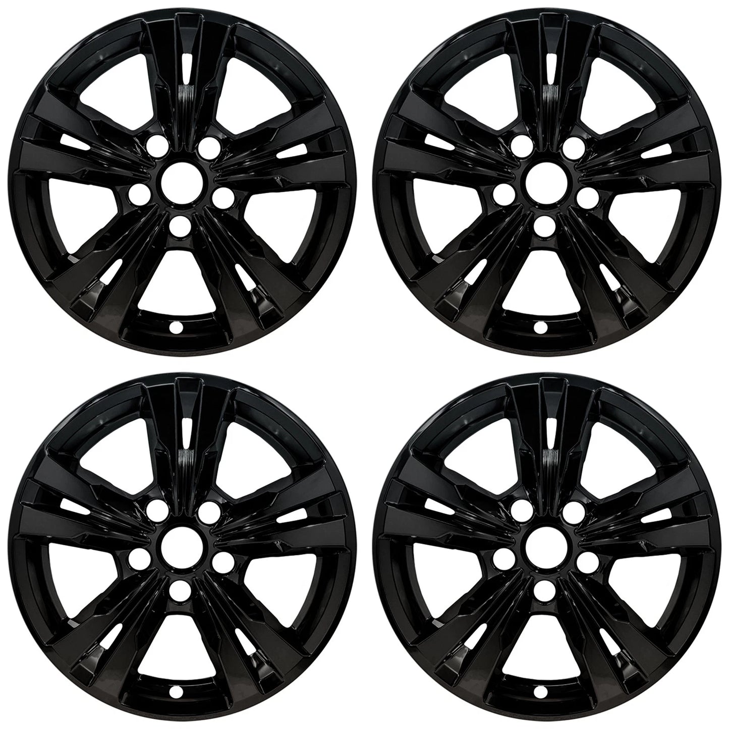 17" Gloss Black Wheel Skins for 2010-2017 Chevy Equinox - UQSK0165