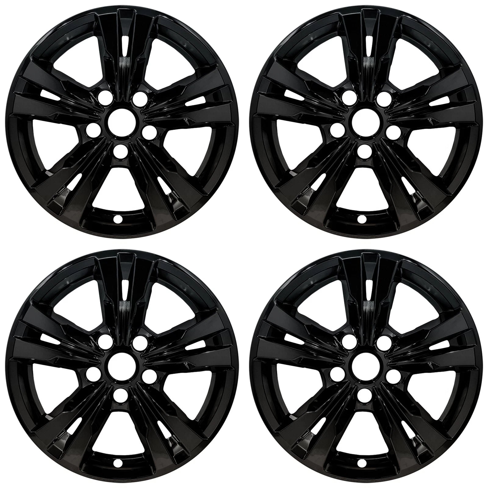 17" Gloss Black Wheel Skins for 2010-2017 Chevy Equinox - UQSK0165
