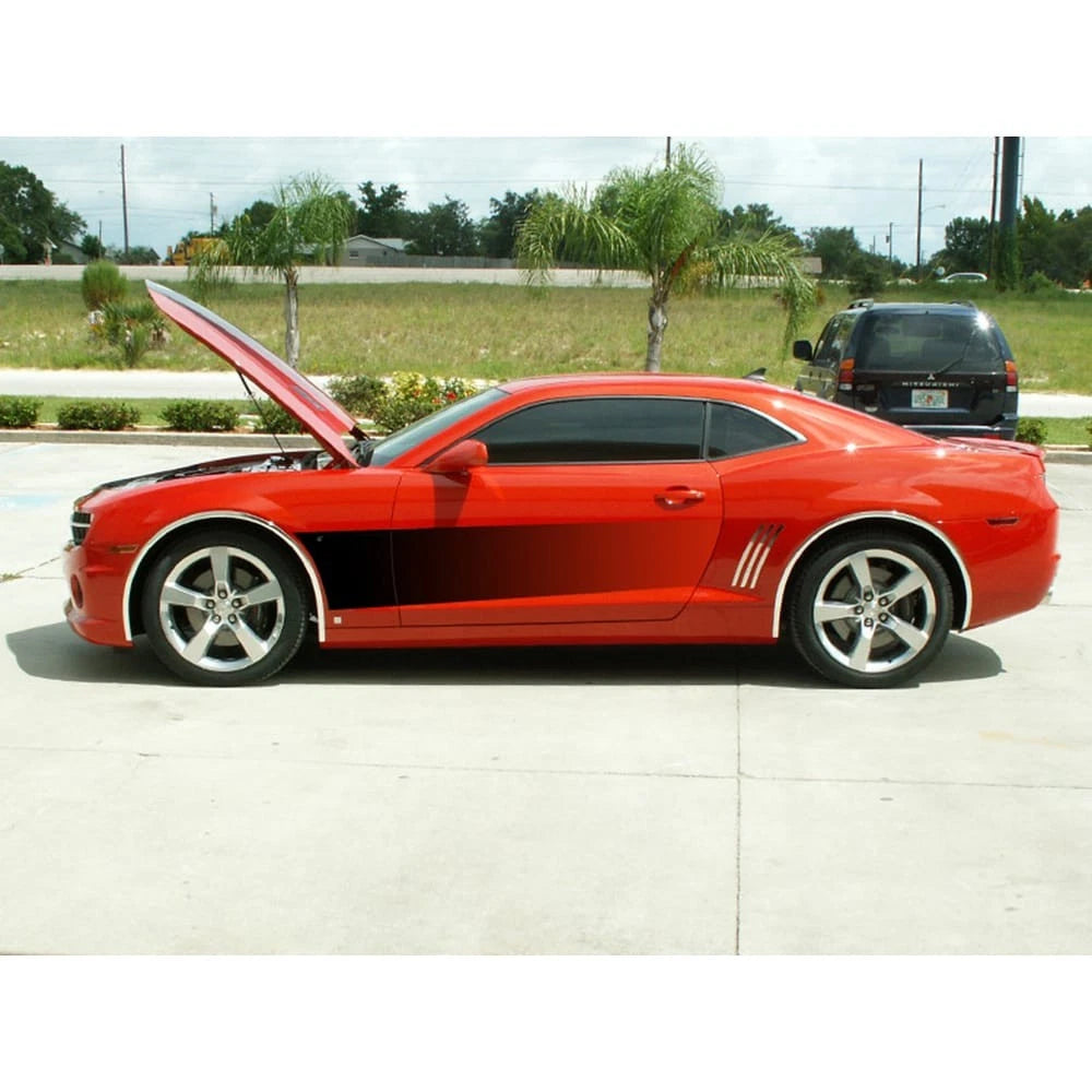 2pc Black Vinyl Sport Side Graphic Replacement for 2010–2013 Chevy Camaro