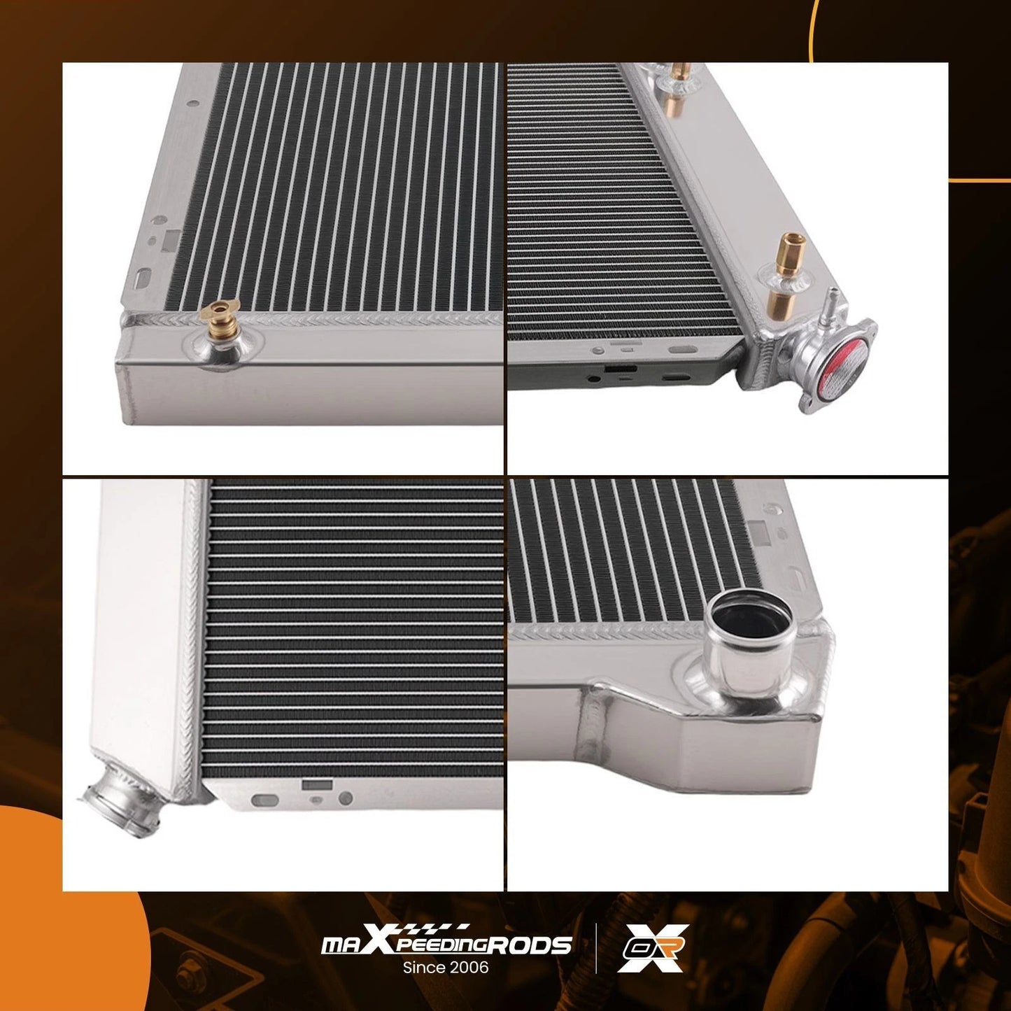 Engine Bay Radiator for Ford F-150 F-250 F-350 (1980–1984) AT Crossflow
