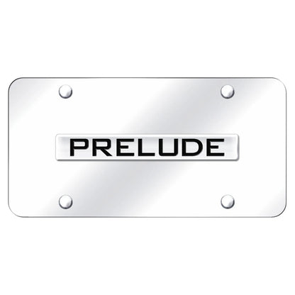 Chrome Name on Chrome License Plate - Officially Licensed for Honda Prelude