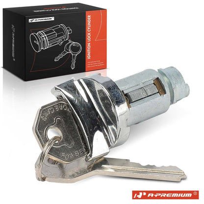 Chrome Ignition Lock Cylinder with Keys for Chevrolet Corvette