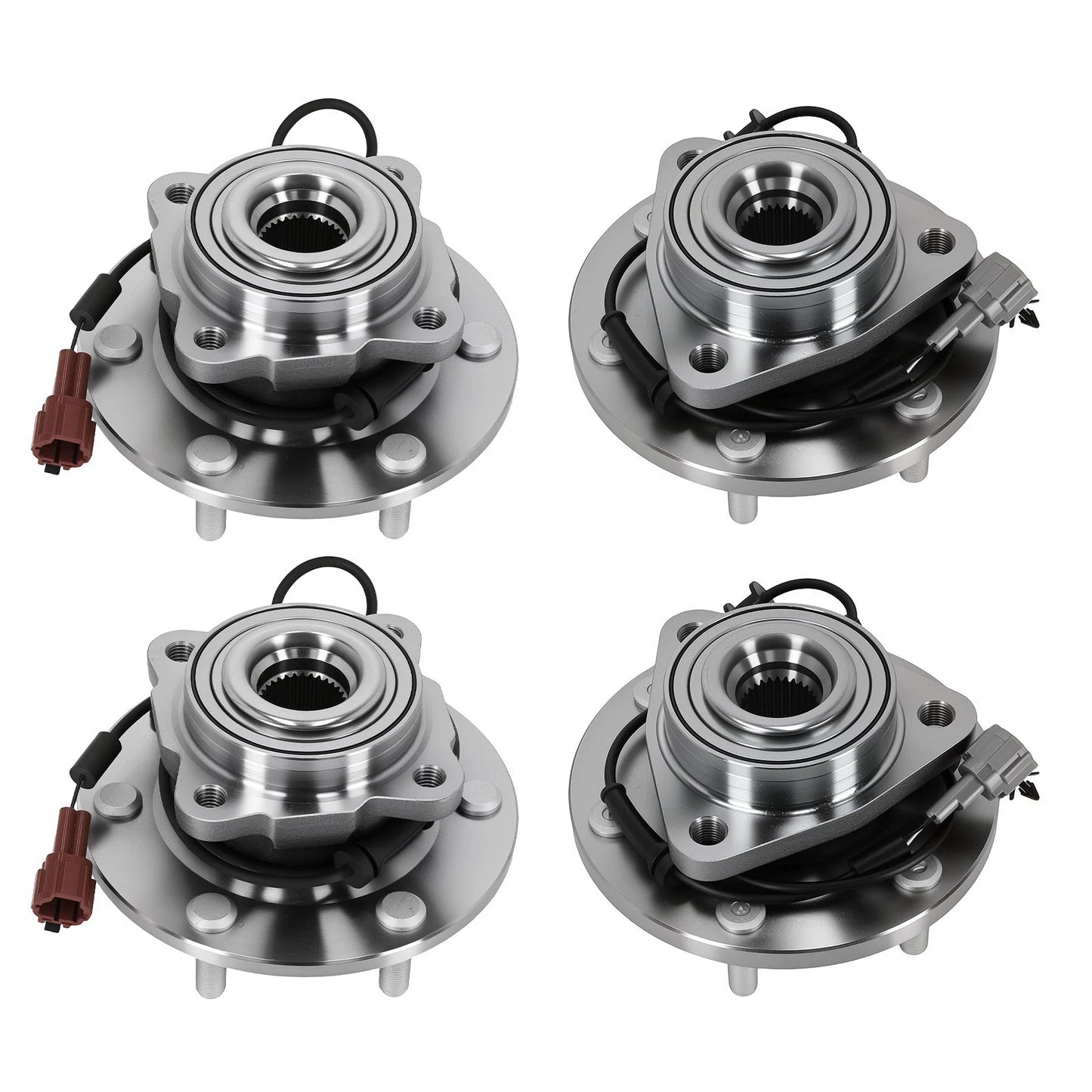Front Left Wheel Bearing Hub Set for Infiniti QX56 Nissan Armada (2004-2007)