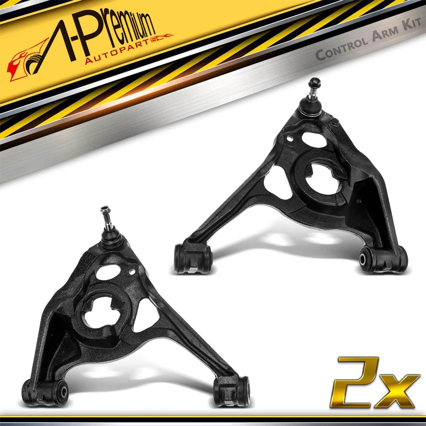 2X Control Arm and Ball Joint Front Lower for Chevy Express GMC Savana (2003–2023)