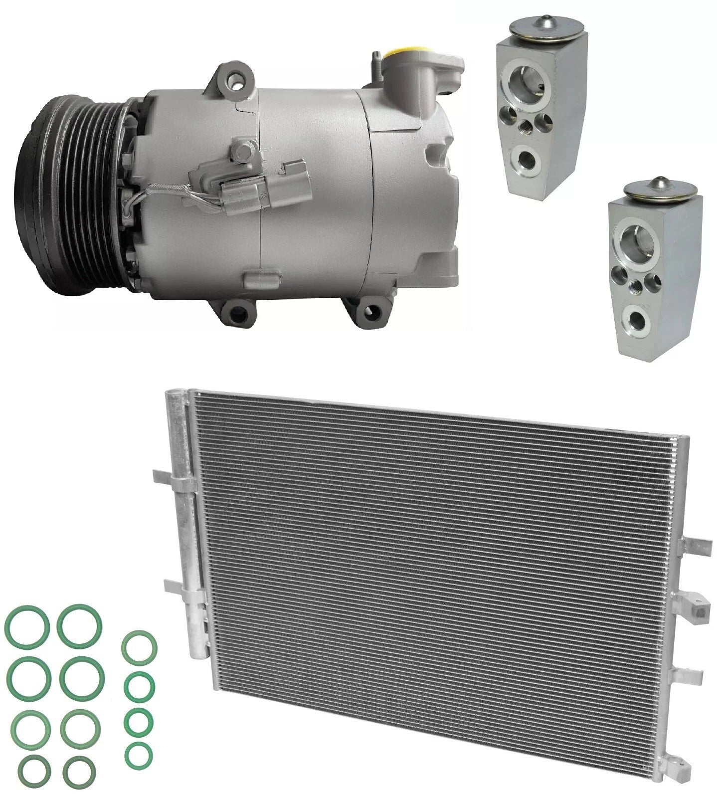 AC Compressor Kit With Condenser for Ford Transit-350 HD (2016–2016)