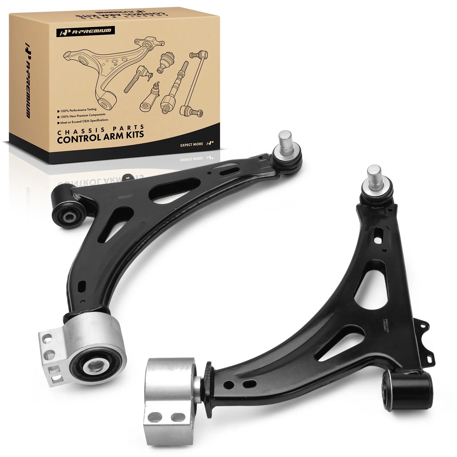 2X Front Lower Control Arm & Ball Joint for Chevrolet Impala (2014–2020)