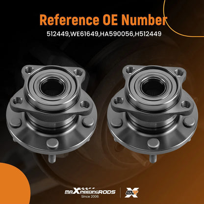 2x Rear Wheel Bearing Hubs Assembly for Mazda CX-9 (2007–2015 AWD)