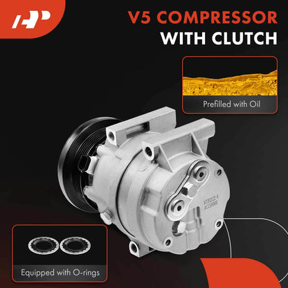 A/C Compressor with Clutch for Chevrolet Beretta Buick Skylark Pontiac (1987–1996)