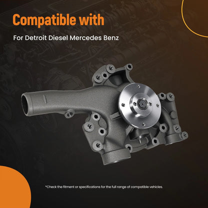 Coolant Water Pump for Detroit Diesel Mercedes-Benz (A906) 2010–2012