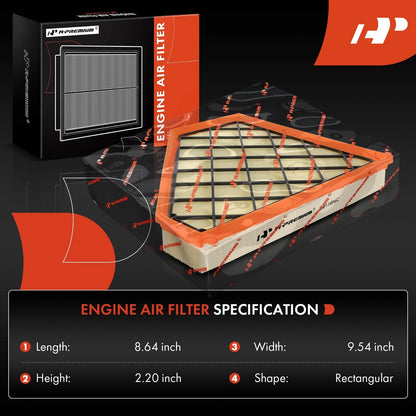 2X Engine Air Filter for Chevrolet Camaro (2016–2023) Cadillac ATS CTS (2013–2019)