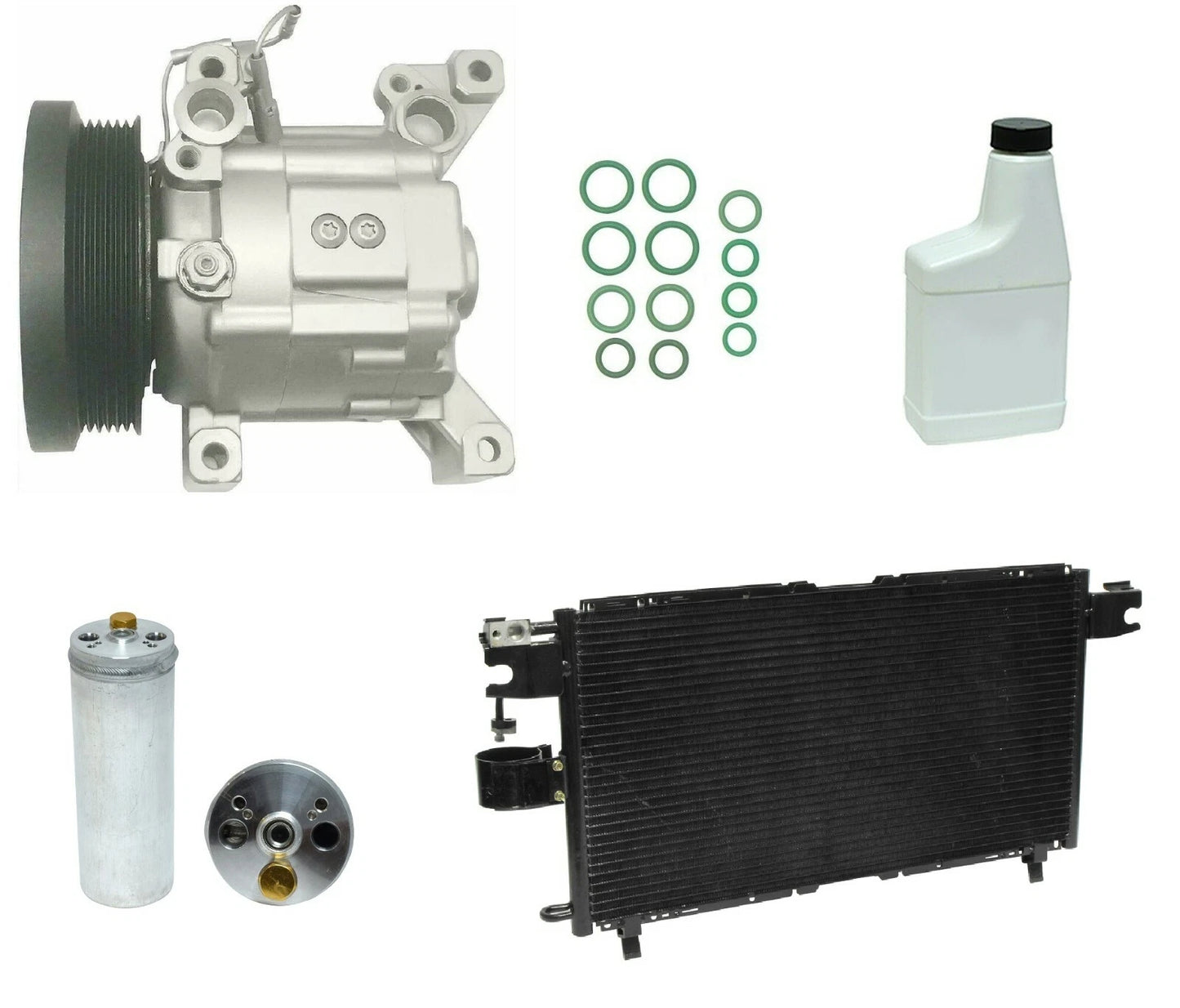 A C Compressor Kit Replacement with Condenser for Ford Ranger PX (2011–2018)