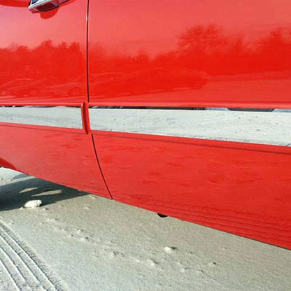 Chrome Side Molding Inserts 4pc Luxury FX for 2007-2008 Chevy Silverado EXT