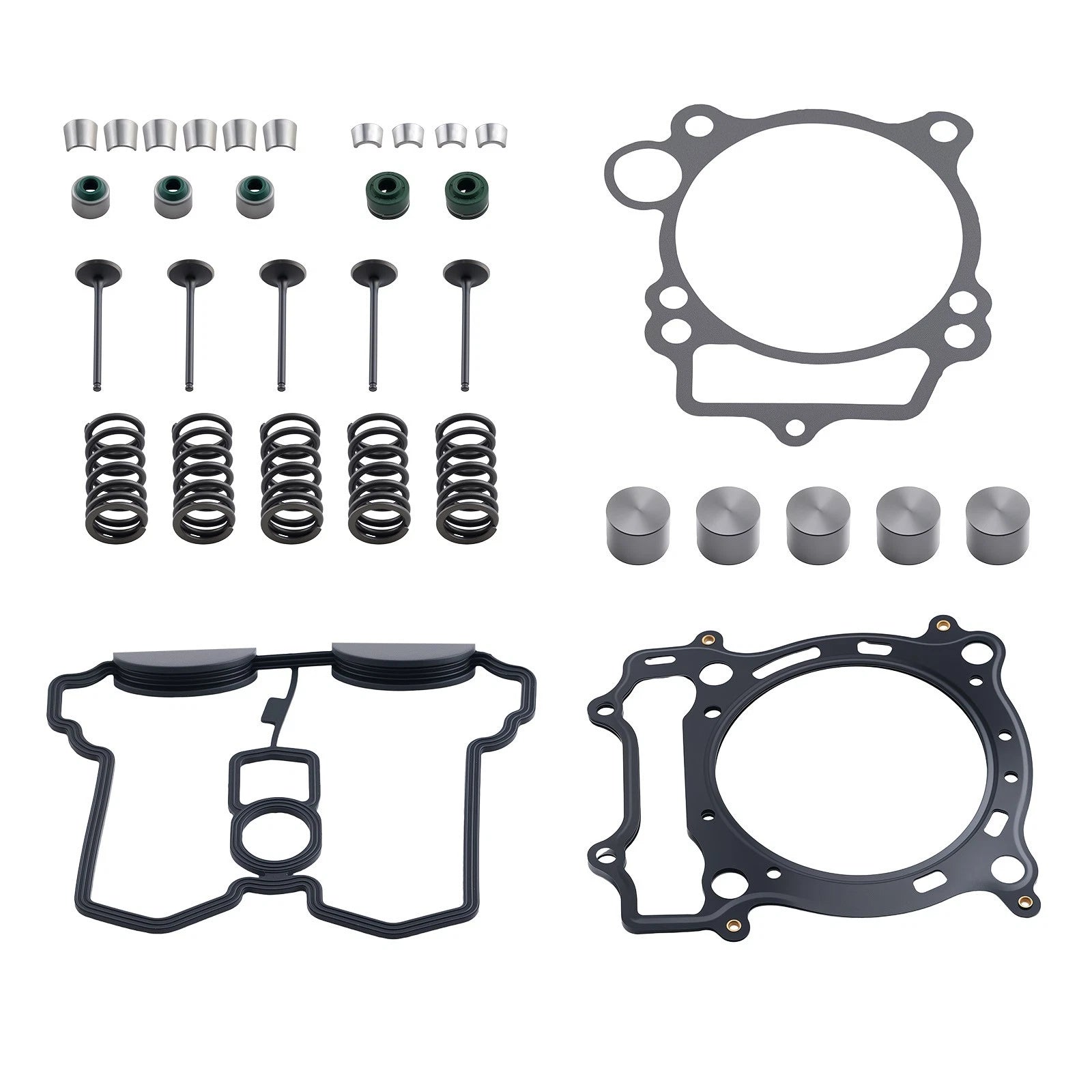 Intake Exhaust Valve Gasket Seals Kit for Yamaha YFZ450 (2004–2009)