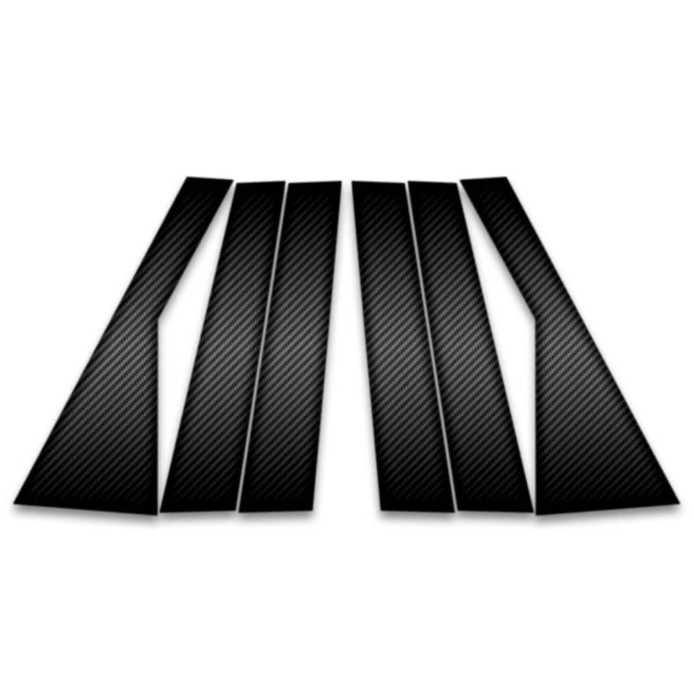 6pc Carbon Fiber Pillar Post Covers for 2019-2023 Kia Telluride