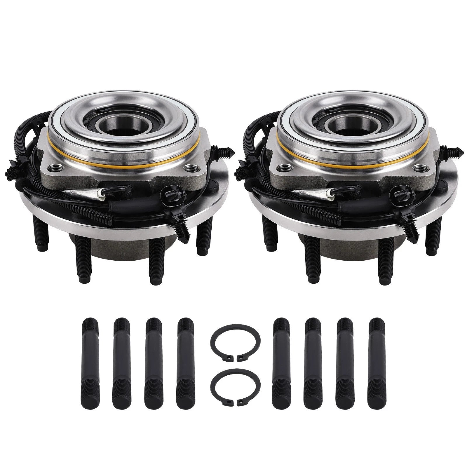 Front Wheel Hub Assembly Pair for Ford F-250 F-350 Super Duty 4WD (2017–2022)
