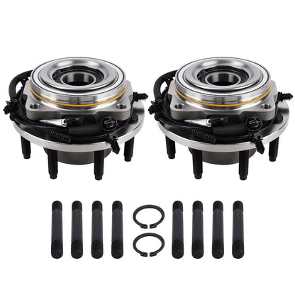 Front Wheel Hub Assembly Pair for Ford F-250 F-350 Super Duty 4WD (2017–2022)