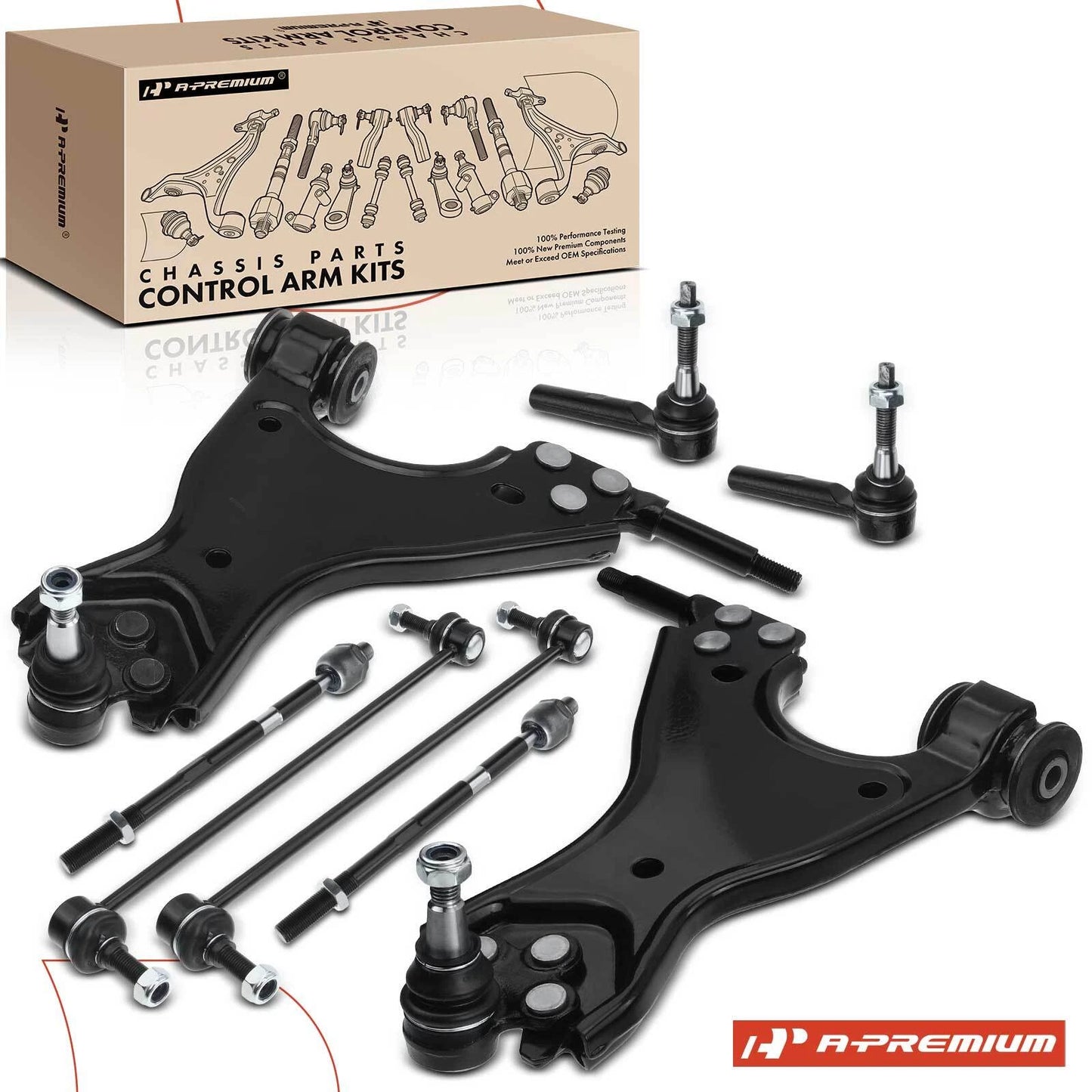 8x Front Control Arm with Ball Joint for Buick Enclave GMC Acadia (2008–2017)