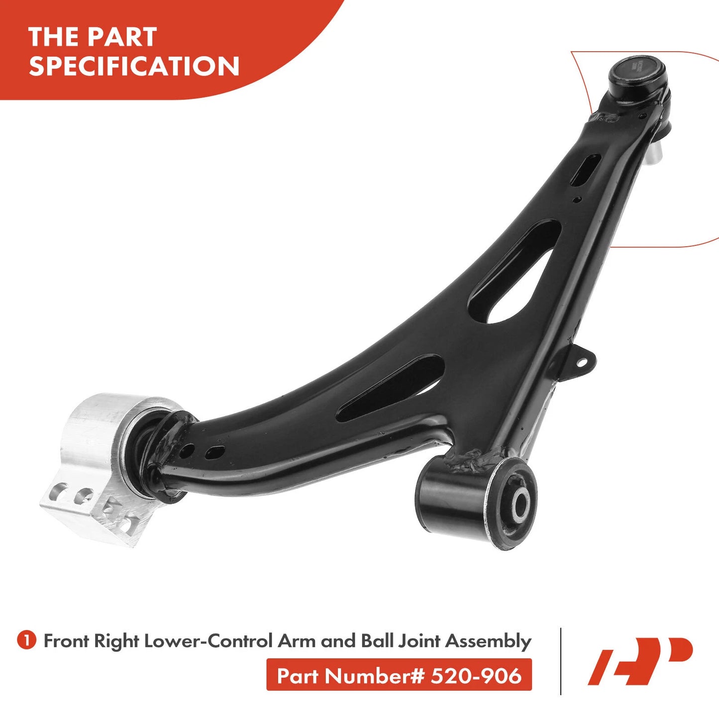 2X Front Lower Control Arm with Ball Joint for Chevrolet Impala (2014–2020)