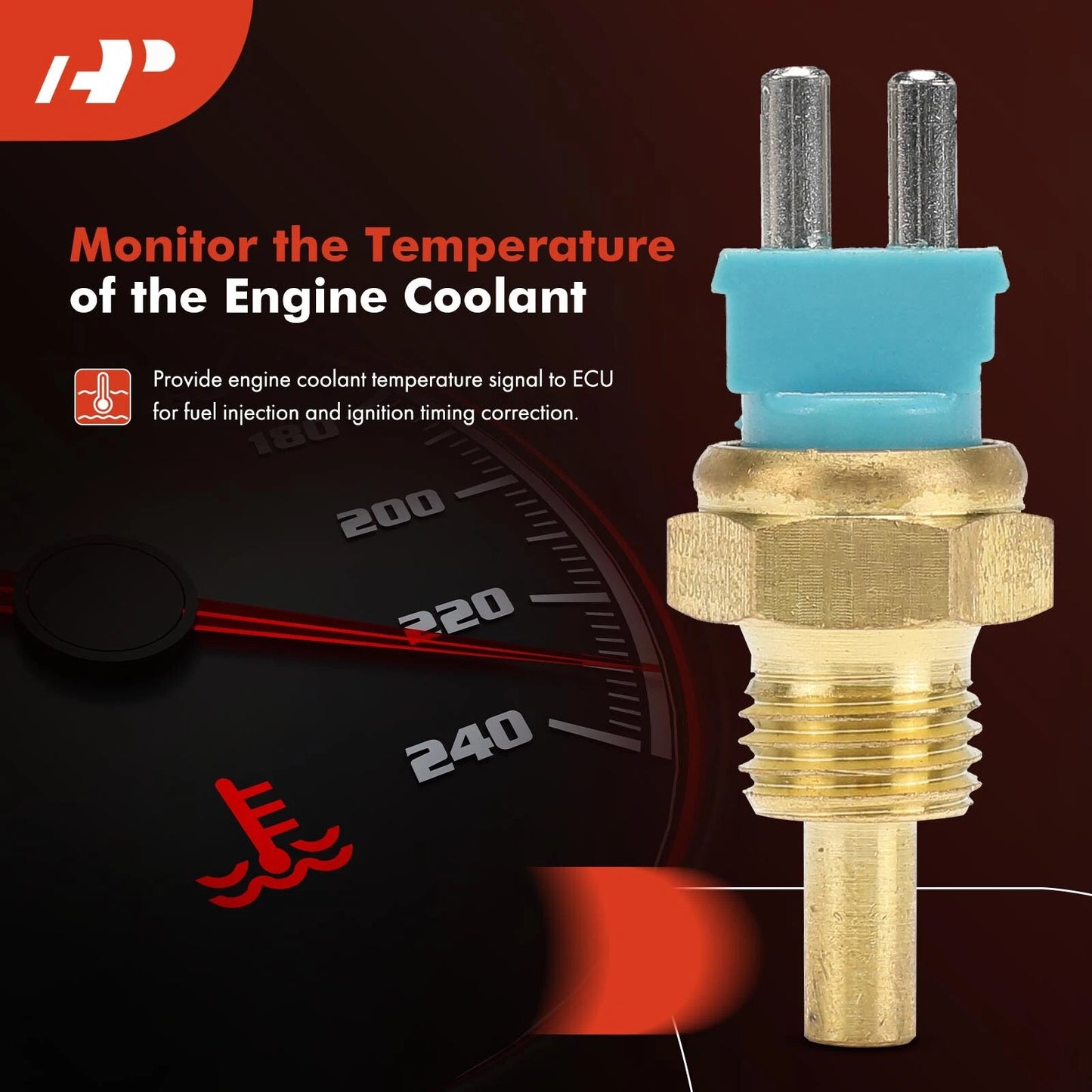 Coolant Temperature Sensor for Mercedes-Benz 300E, 500SL, SL500 (1986–1993)