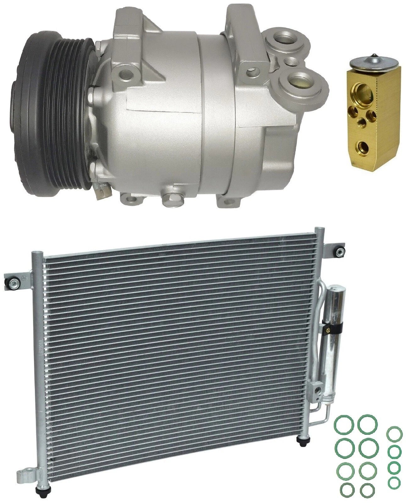 A/C Compressor Kit with Condenser for Pontiac Wave 1.6L (2007–2010)