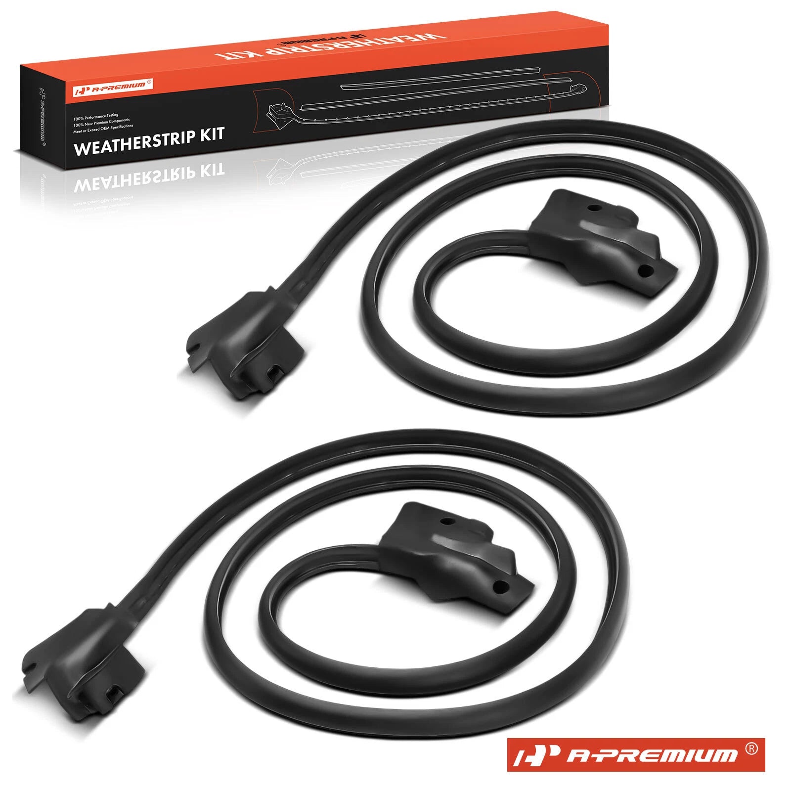 2Pcs Door Glass Weatherstrip Seal for Buick Regal (1981–1987)