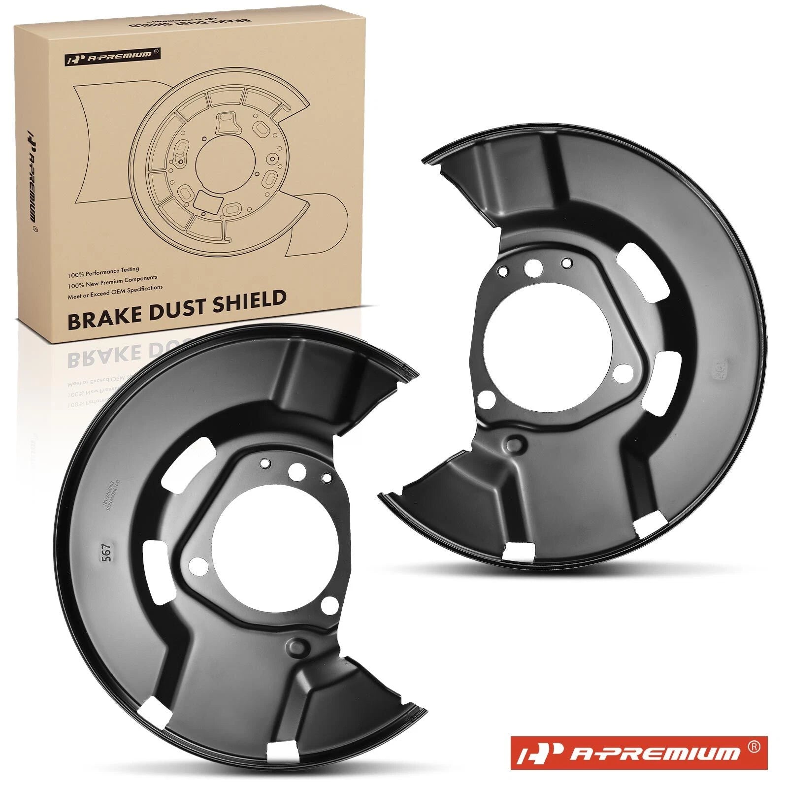2X Brake Dust Shield Front Left & Right for Chevy Cruze (2014–2015)