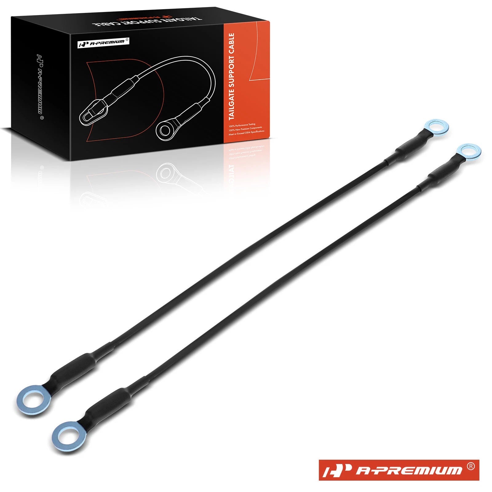2X Tailgate Support Cable for Chevy C10, GMC C15 (1960–1991)