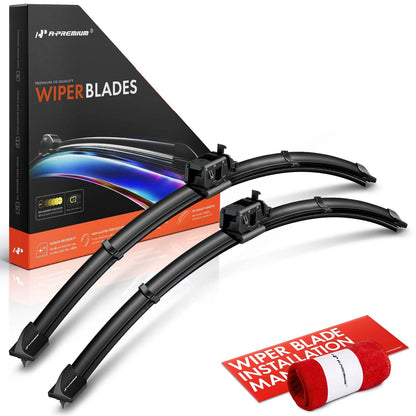 2X 22" Windshield Wiper Blades for Mercedes-Benz C250 C300 (2012–2015)