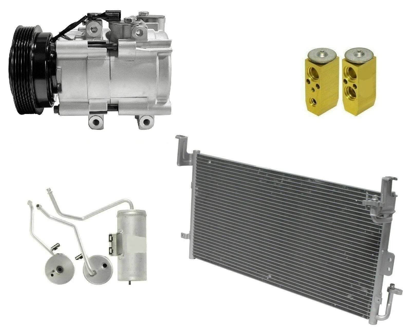 A/C Compressor Kit With Condenser for Hyundai Sonata 2.7L (2003–2004)