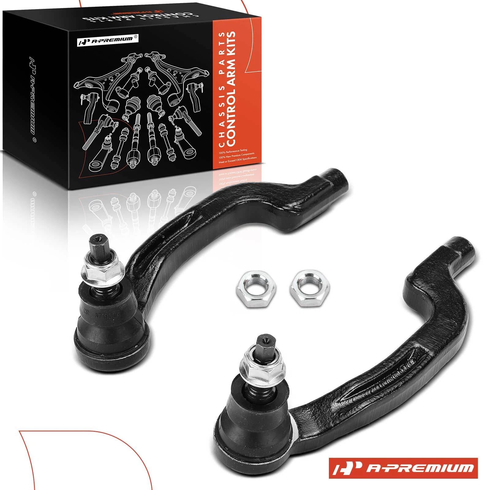 2X Front Outer Tie Rod Ends for Benz CLA250 (2014–2019) INFINITI QX30 (2017–2019)
