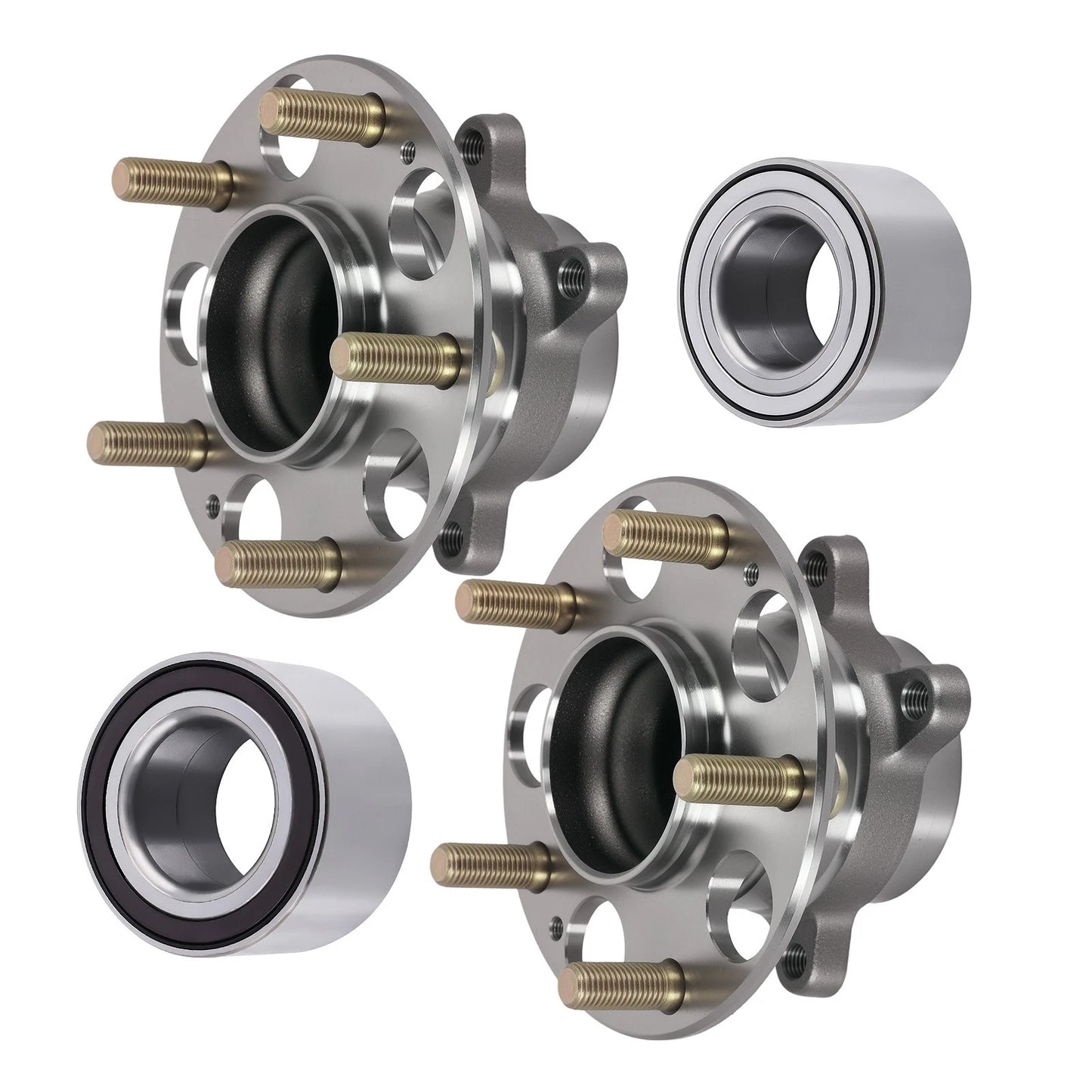 Front Wheel Bearings 4Pcs for Honda Civic HF LX (2015–2015)