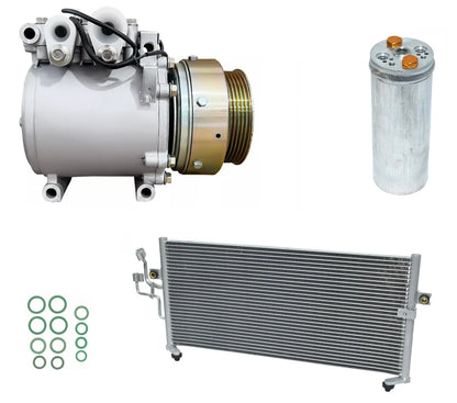AC Compressor Kit With Condenser Replacement for Mitsubishi Mirage 1.8L (1997–2000)
