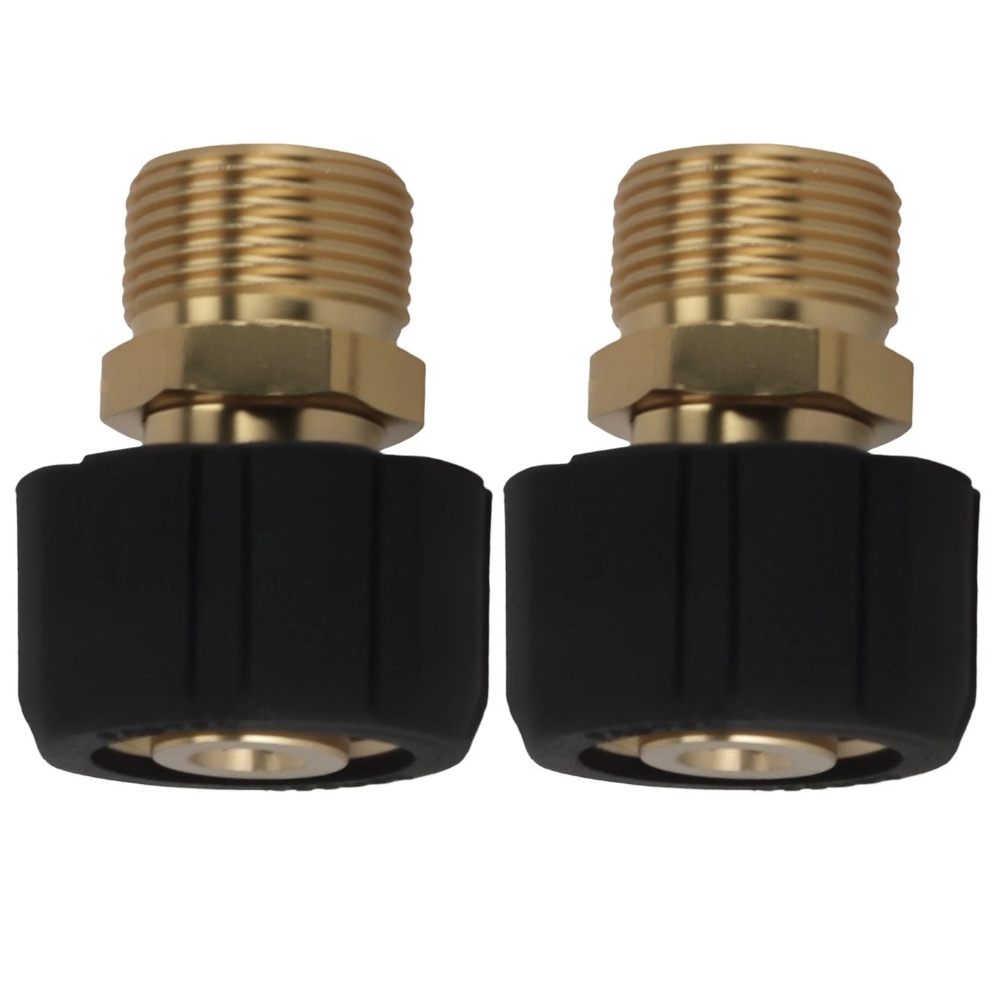 Brass Adapter from M22 x 14mm to M22 x 15mm for Pressure Washer Gun (5000 PSI)